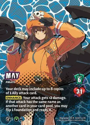 MAY card front