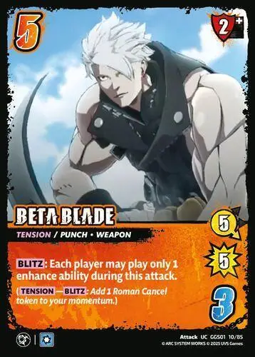 BETA BLADE card front