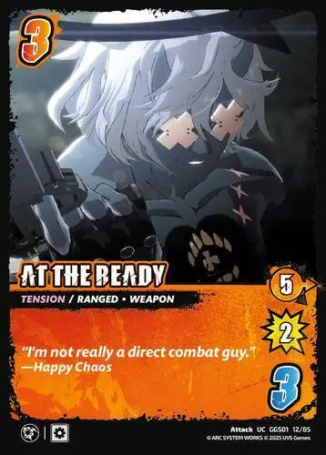 AT THE READY card front