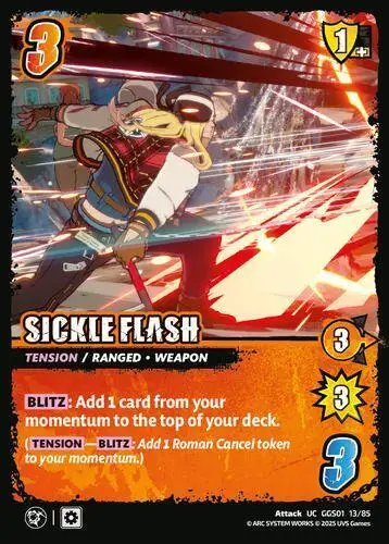 SICKLE FLASH card front