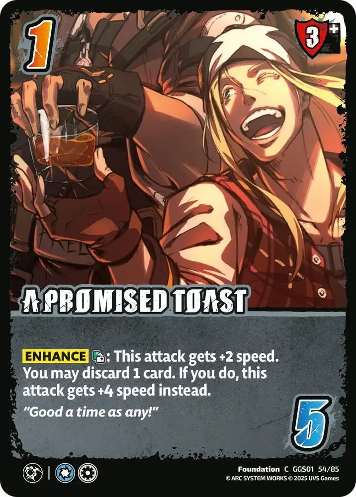 A PROMISED TOAST card front