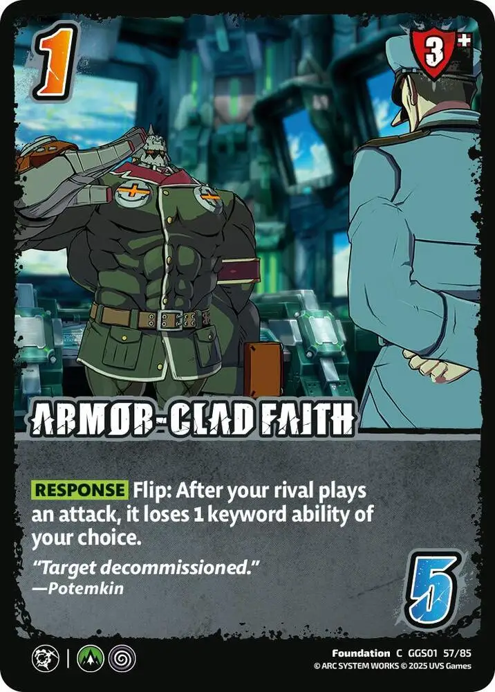 ARMOR-CLAD FAITH card front