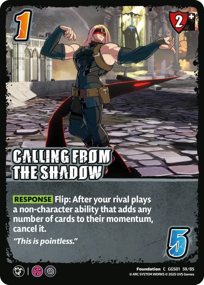 CALLING FROM THE SHADOW card front