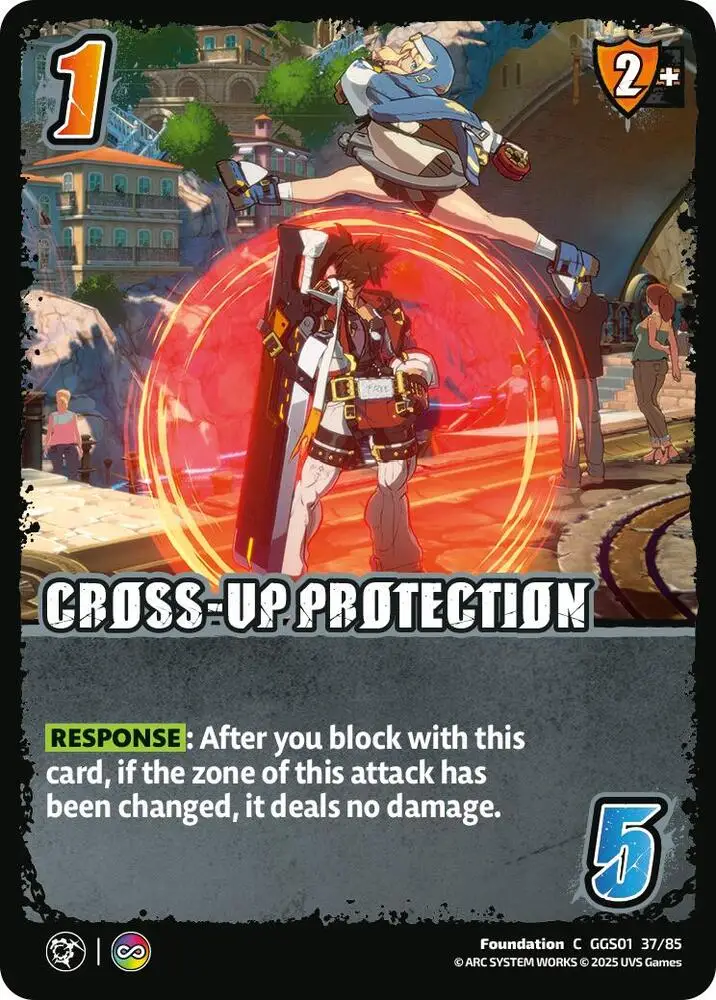 CROSS-UP PROTECTION card front