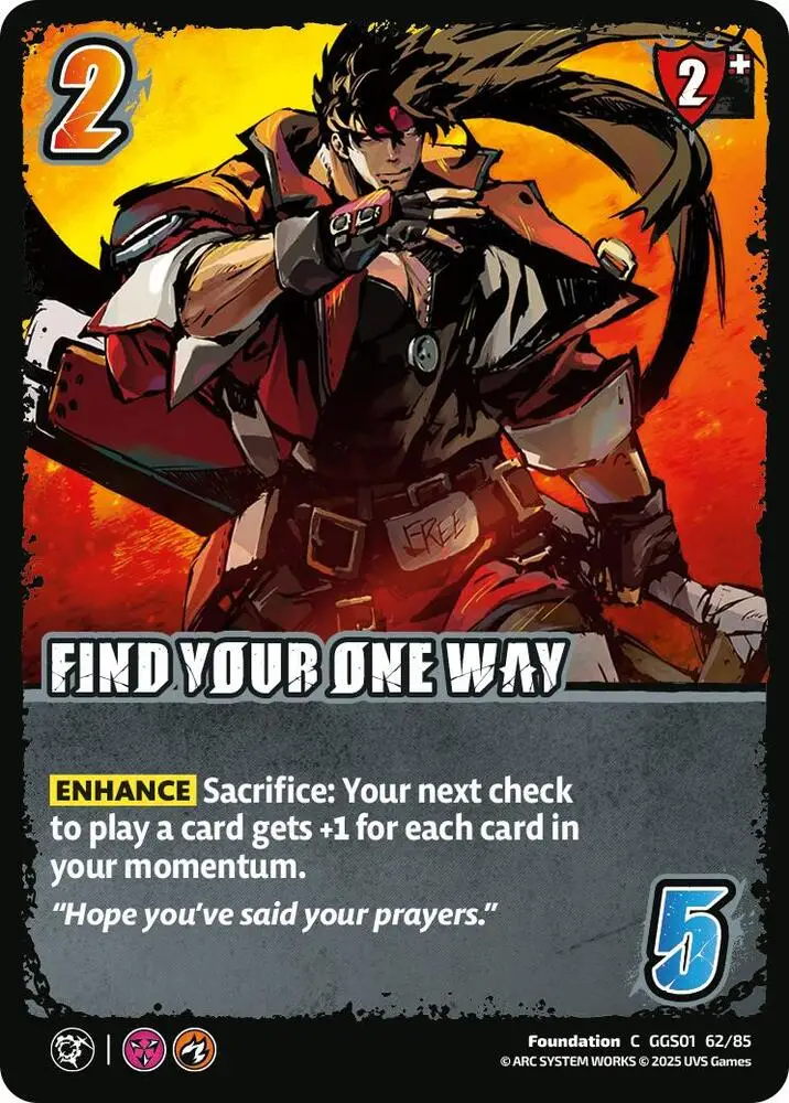 FIND YOUR ONE WAY card front