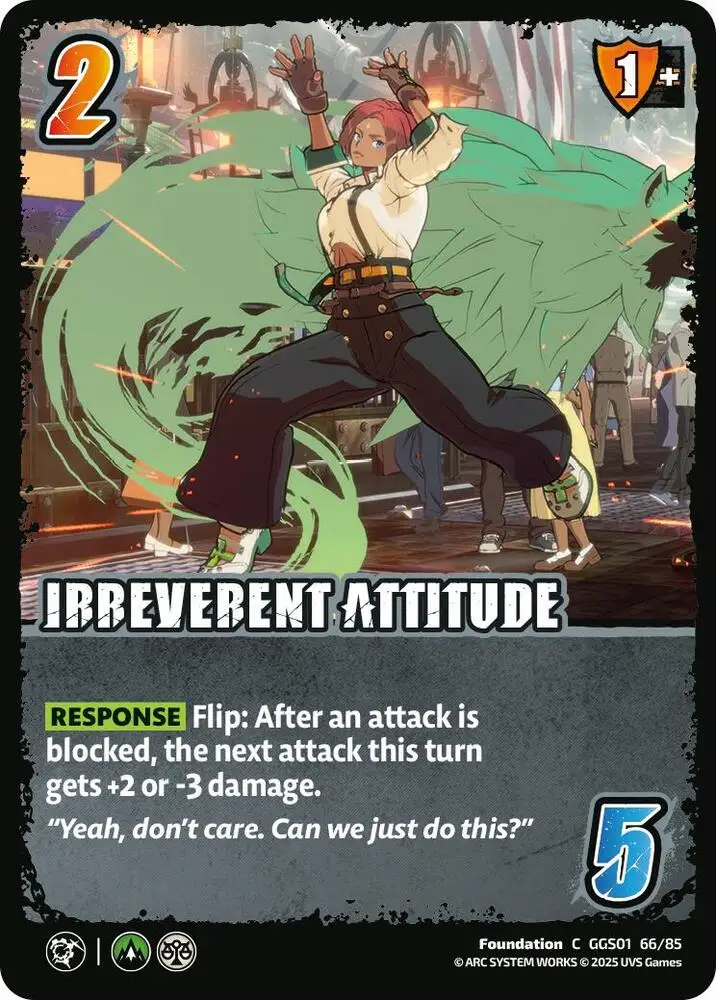 IRREVERENT ATTITUDE card front