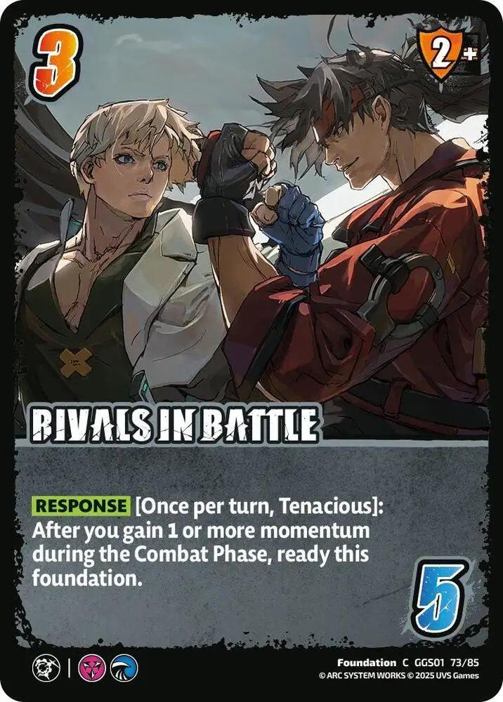 RIVALS IN BATTLE card front