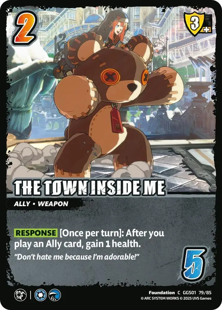 THE TOWN INSIDE ME card front