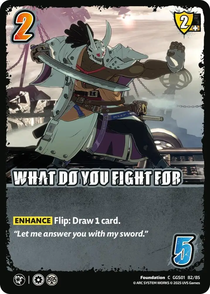 WHAT DO YOU FIGHT FOR card front