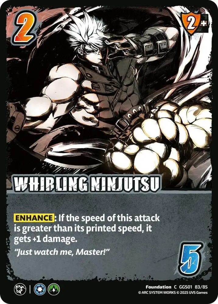 WHIRLING NINJUTSU card front