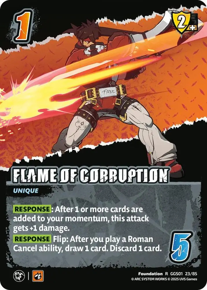 FLAME OF CORRUPTION card front