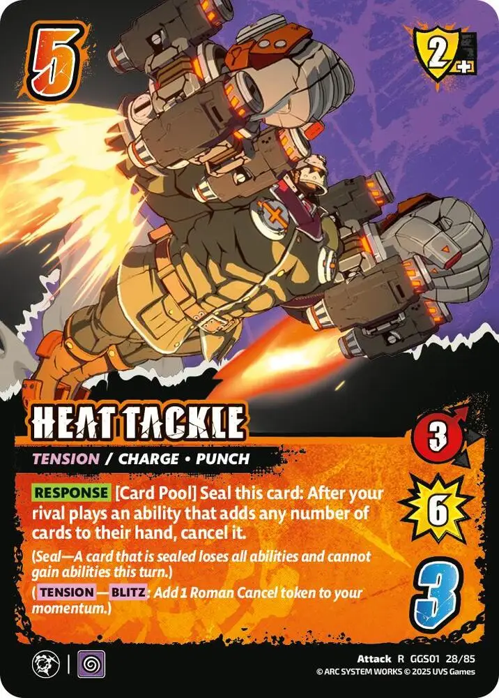HEAT TACKLE card front