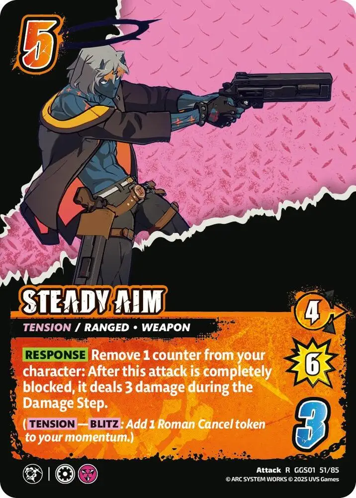 STEADY AIM card front