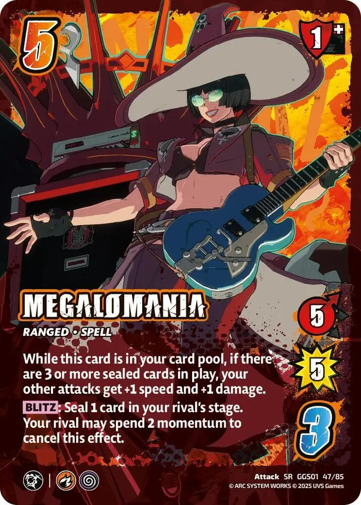 MEGALOMANIA card front