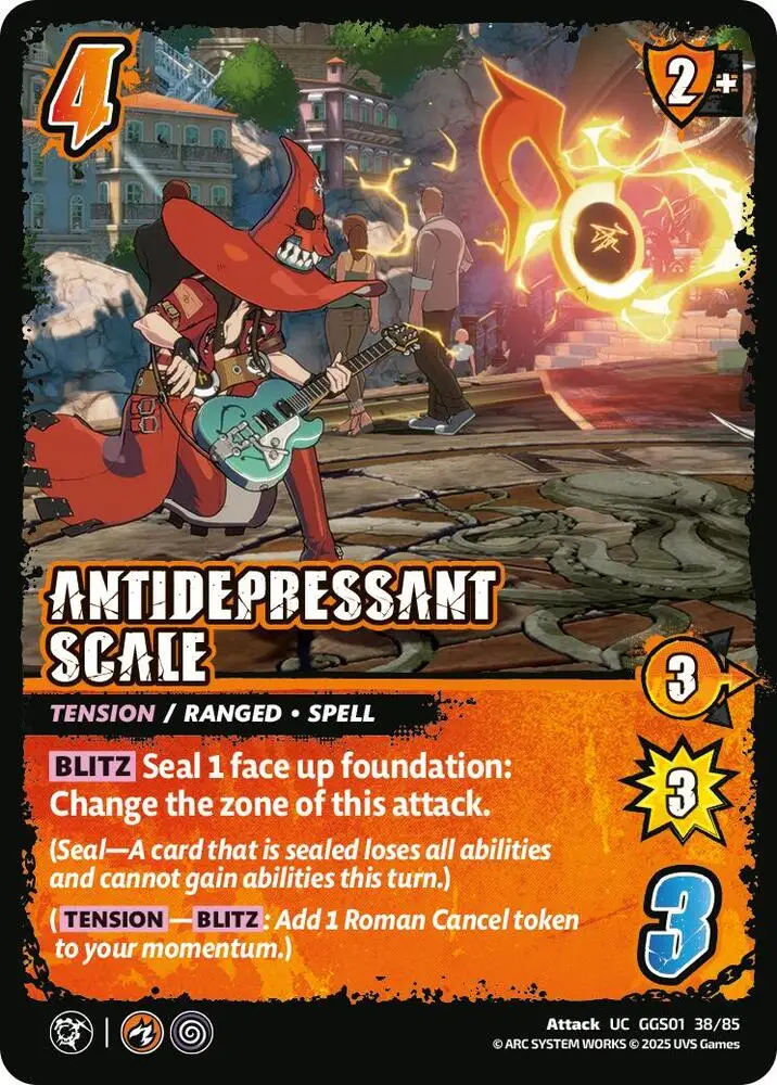 ANTIDEPRESSANT SCALE card front