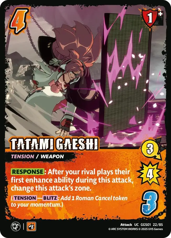 TATAMI GAESHI card front