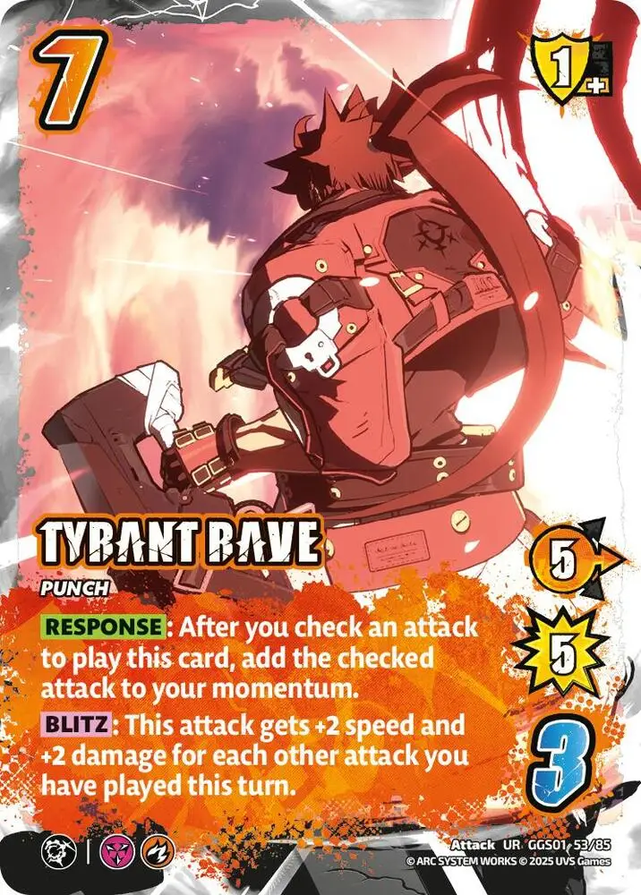 TYRANT RAVE card front