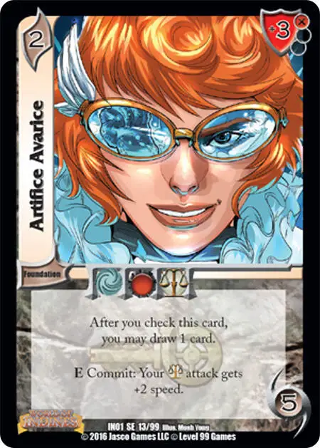 Artifice Avarice card front