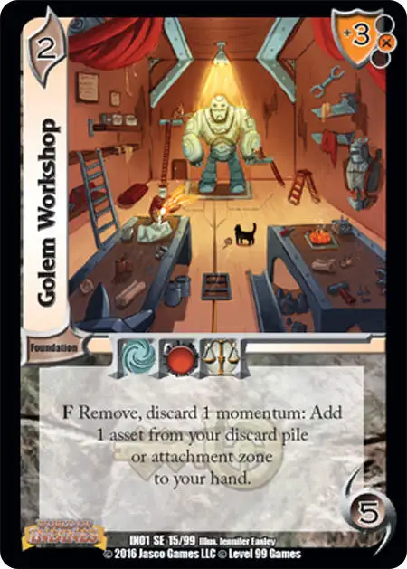 Golem Workshop card front