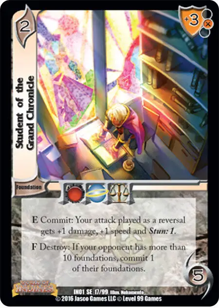 Student of the Grand Chronicle card front