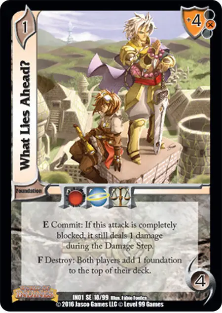 What Lies Ahead? card front