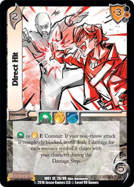 Direct Hit card front