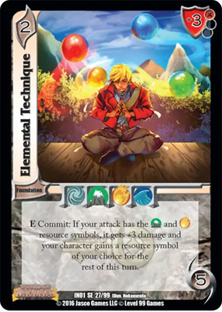 Elemental Technique card front