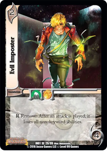 Evil Imposter card front