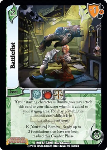 Battlefist card front