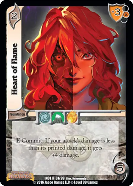 Heart of Flame card front