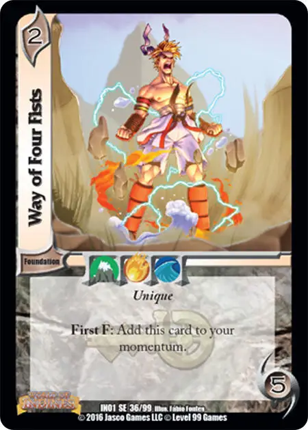 Way of Four Fists card front