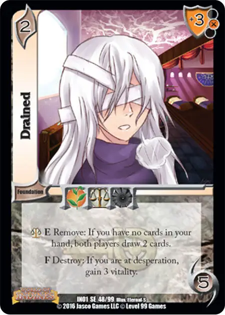 Drained card front