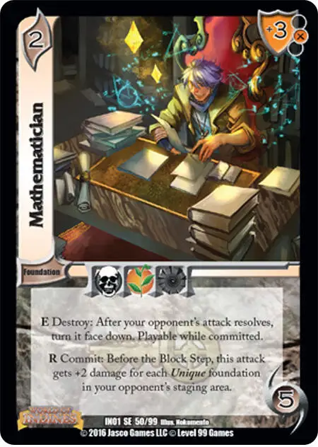 Mathematician card front