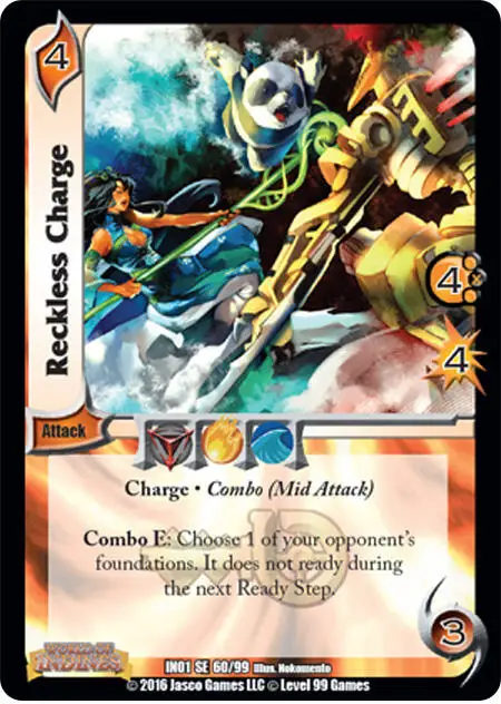 Reckless Charge card front