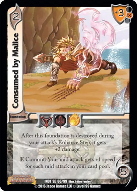 Consumed by Malice card front