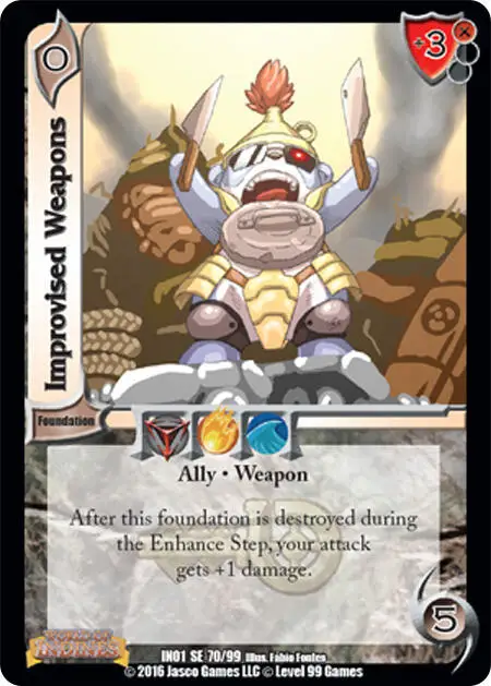 Improvised Weapons card front