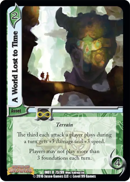 A World Lost to Time card front