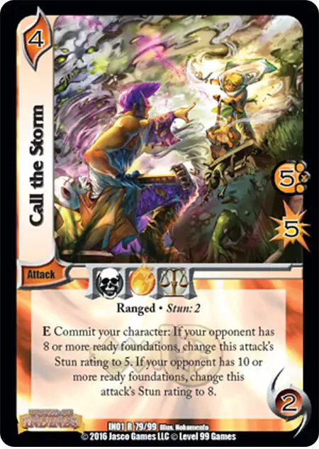 Call the Storm card front