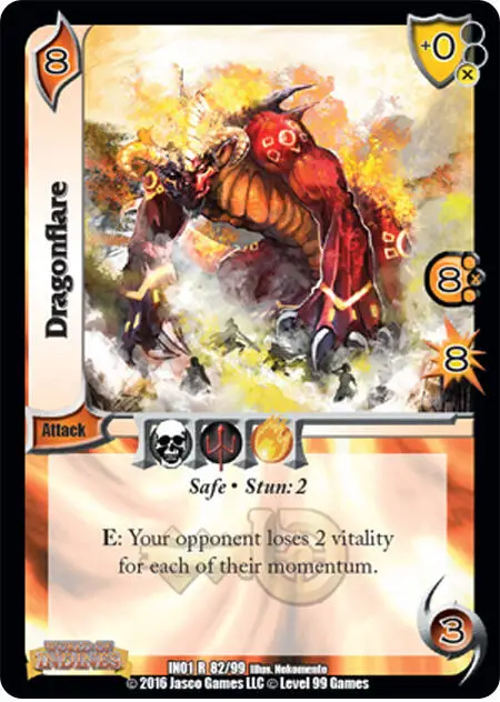 Dragonflare card front