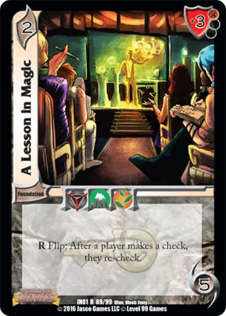 A Lesson in Magic card front