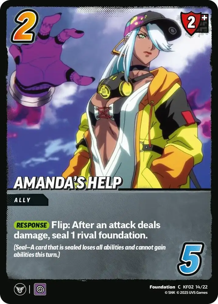 Amanda's Help card front