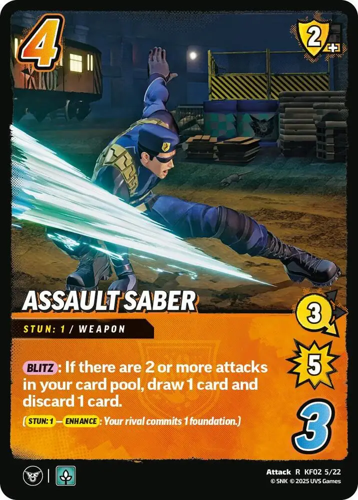 Assault Saber card front