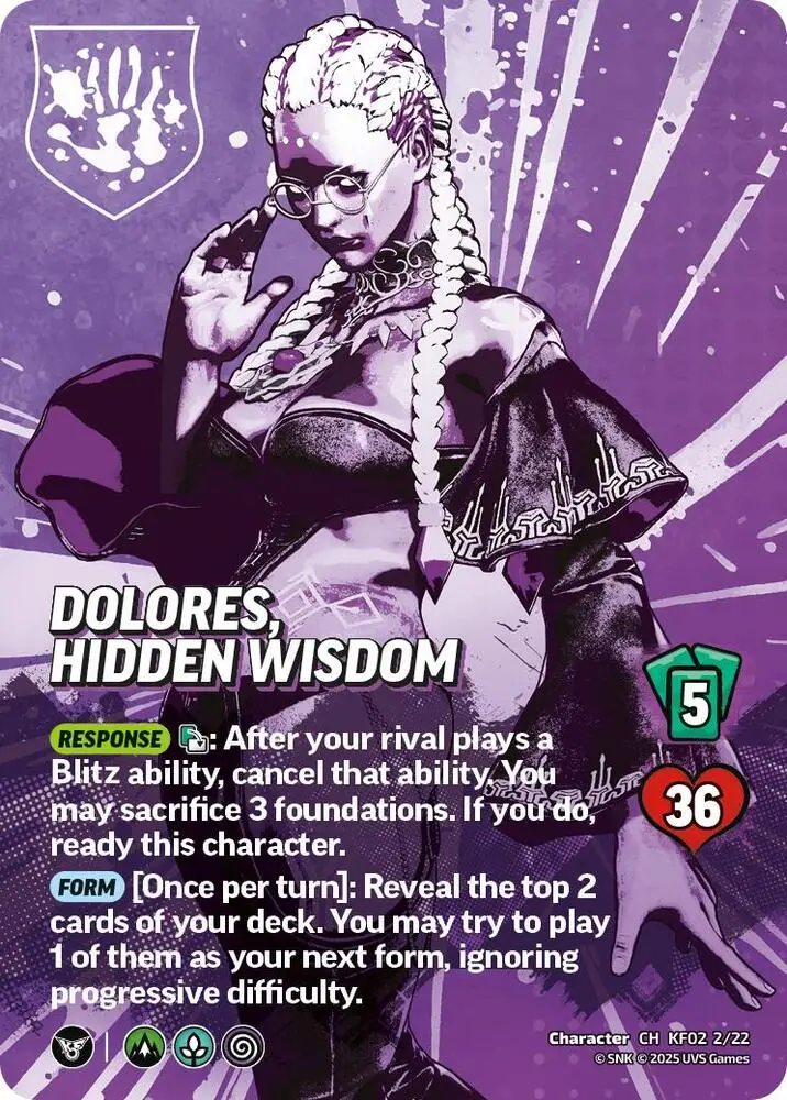 Dolores, Hidden Wisdom card front