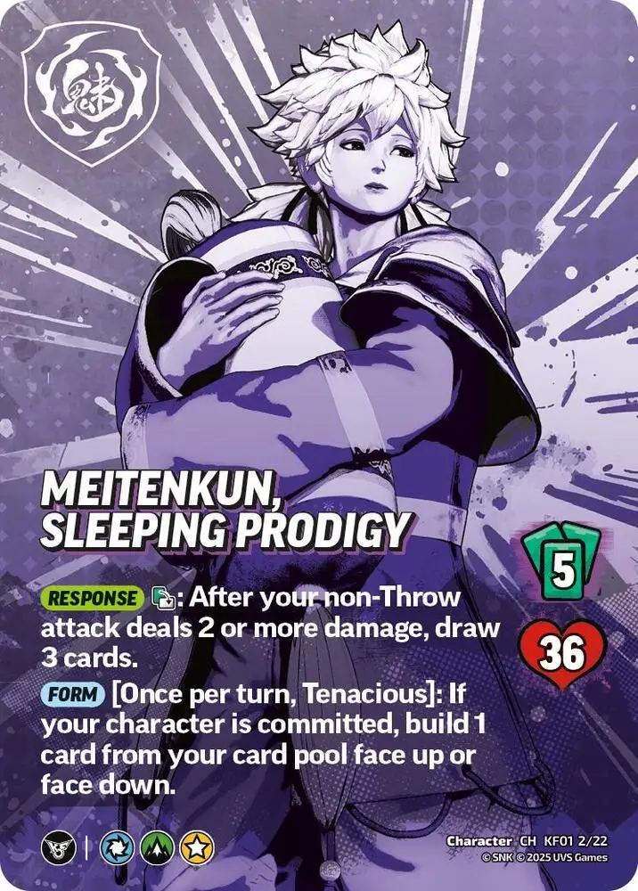 Meitenkun, Sleeping Prodigy card front