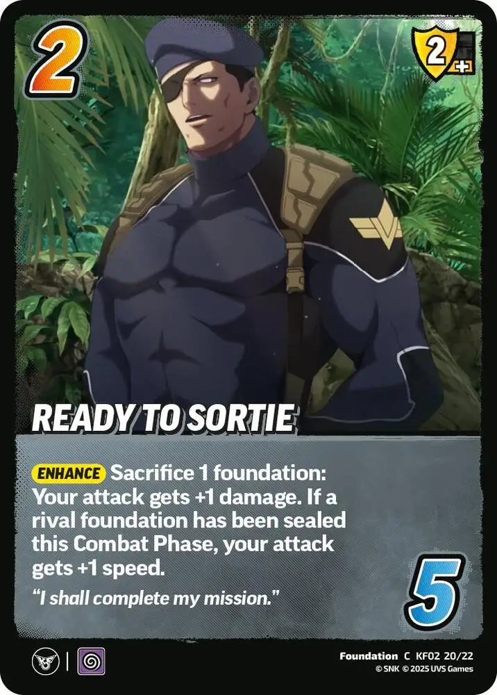 Ready to Sortie card front
