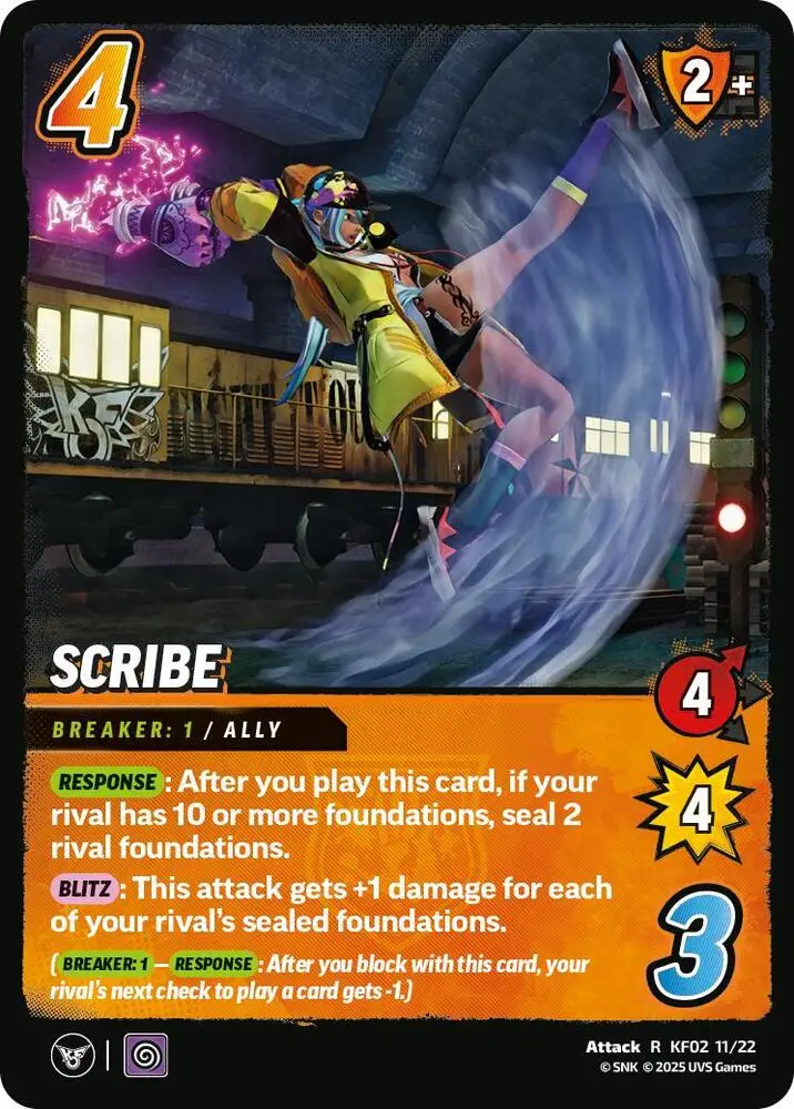 Scribe card front