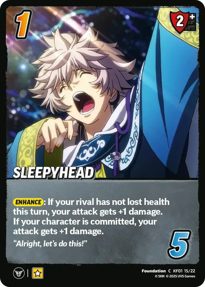 Sleepyhead card front