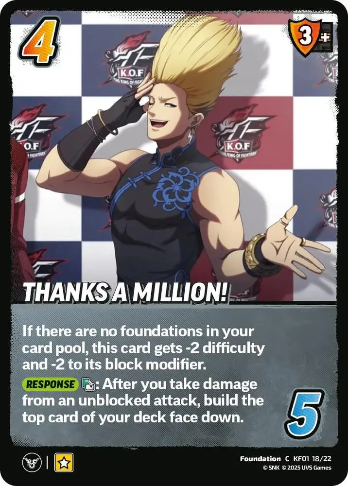 Thanks a Million! card front