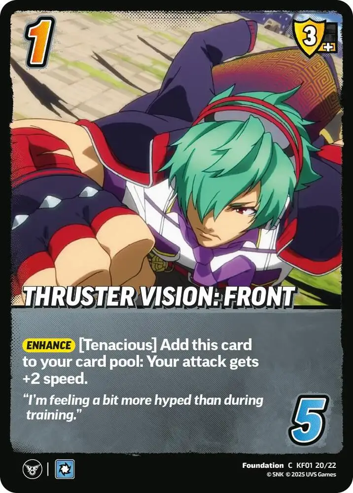 Thruster Vision: Front card front