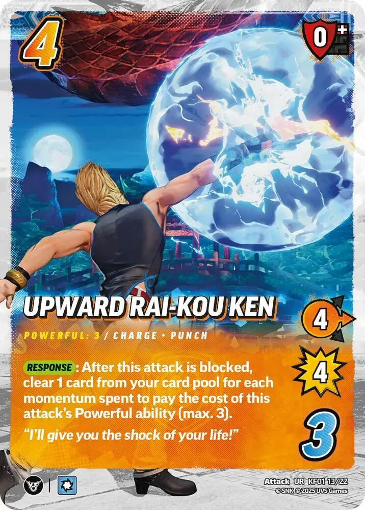 Upward Rai-Kou Ken card front